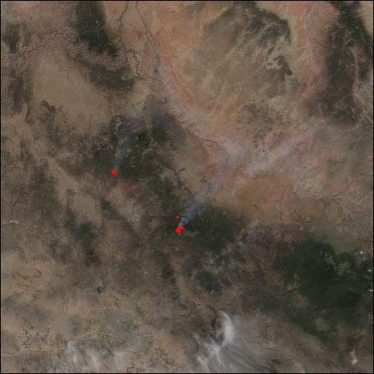 Trick Fire near Williams, Arizona