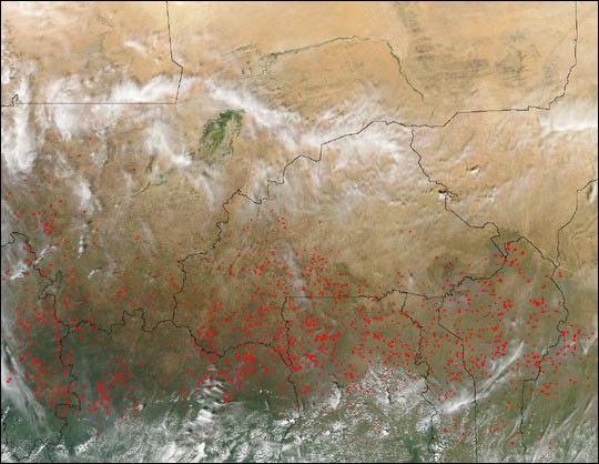 Fires in West Africa