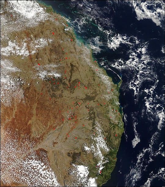 Biomass Burning in Eastern Australia