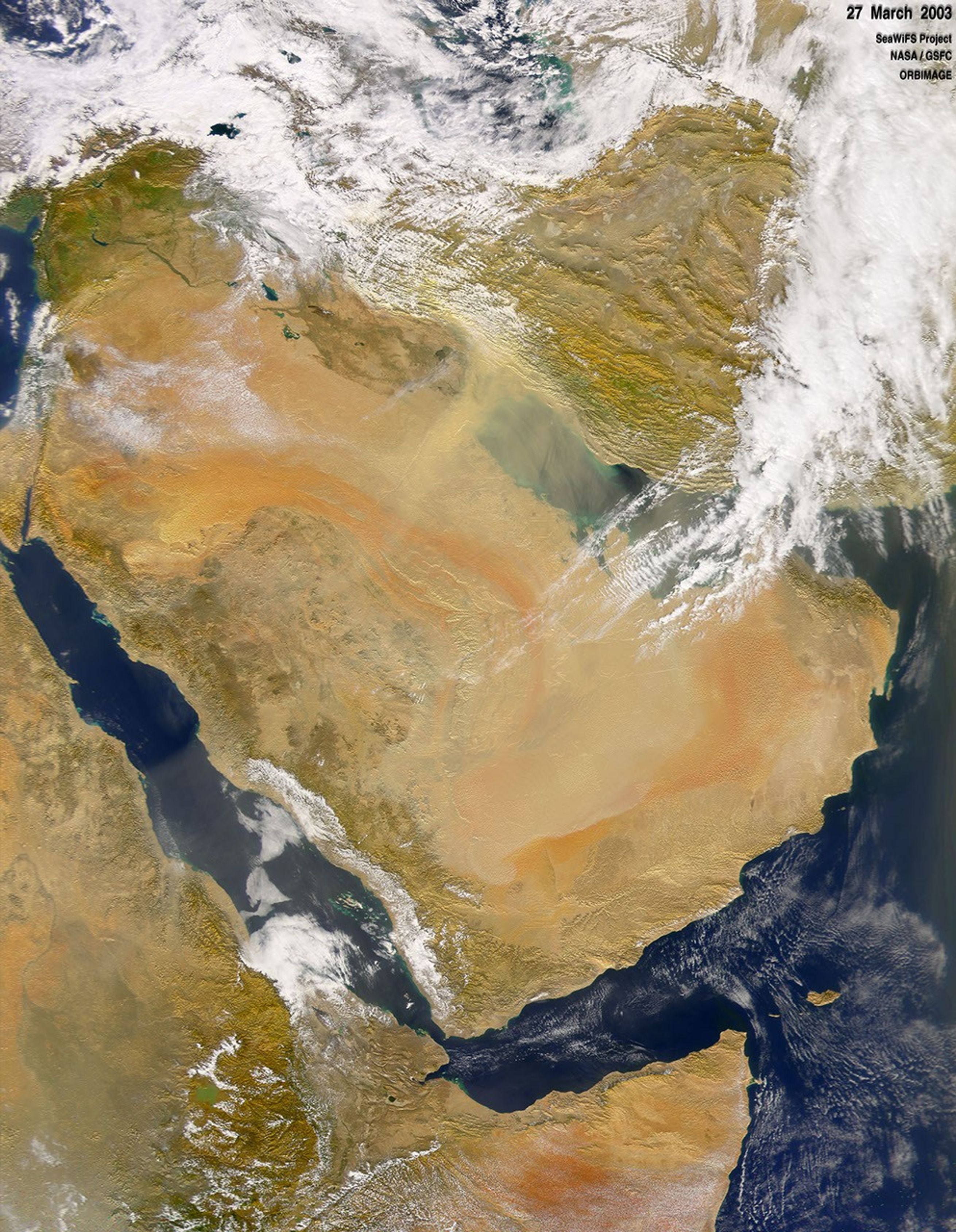 Dust and Smoke over Iraq and the Middle East