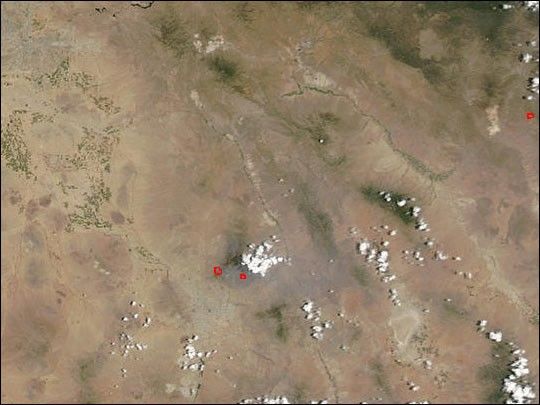 Fires in Arizona and New Mexico