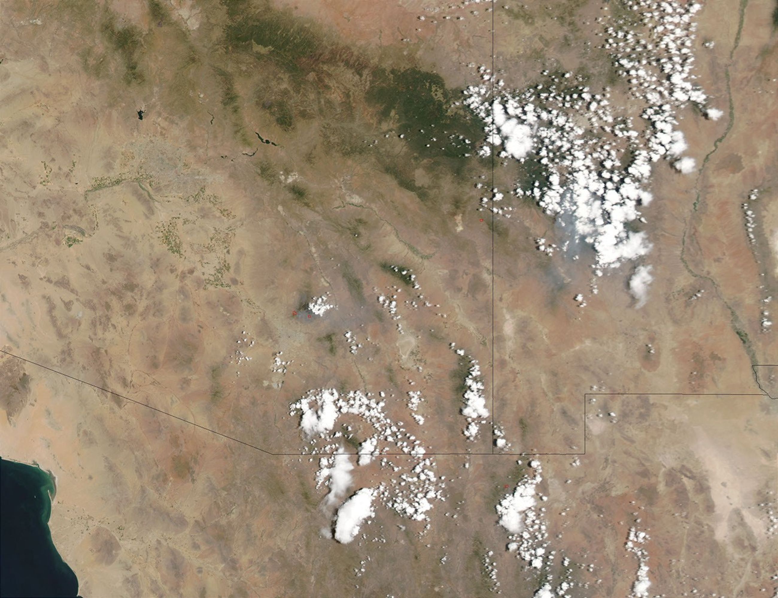 Fires in Arizona and New Mexico
