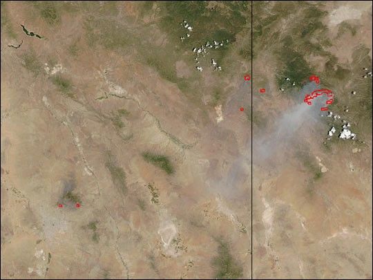 
			Fires in Arizona and New Mexico - NASA Science			