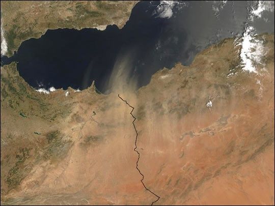 Dust Storm over Morocco and Algeria