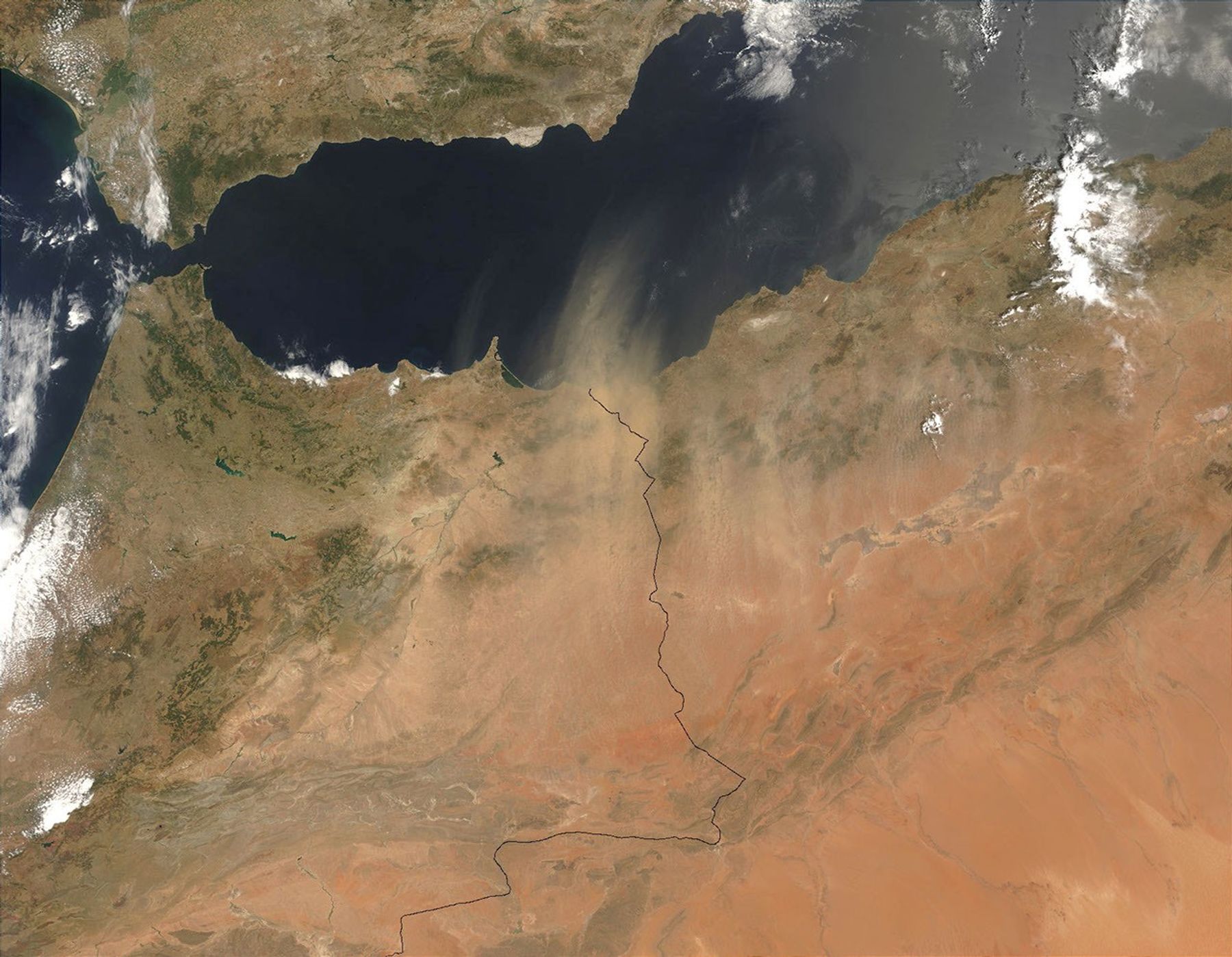 Dust Storm over Morocco and Algeria