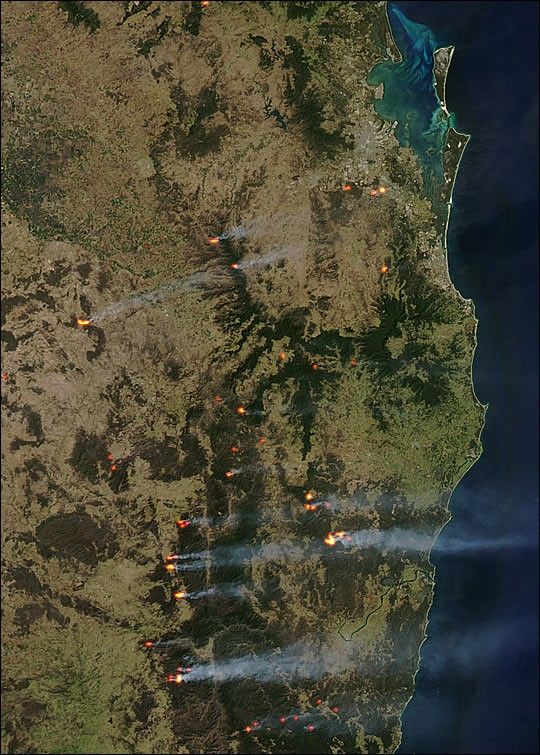 Fires in Eastern Australia