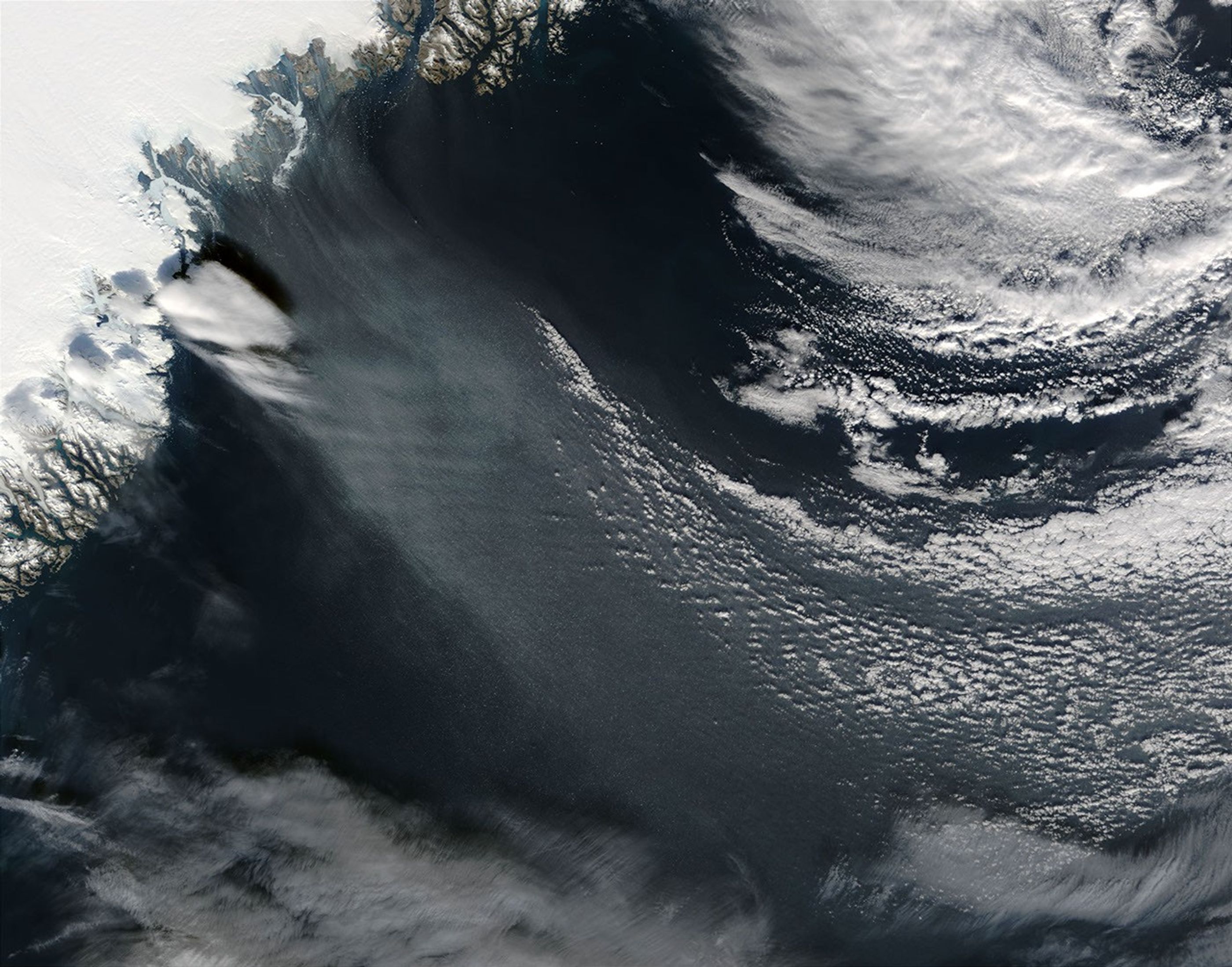 Hurricane Force Winds in Greenland
