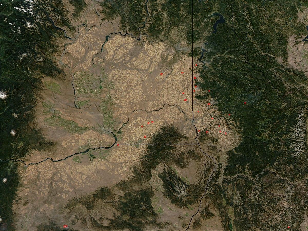 Agricultural Fires in Washington