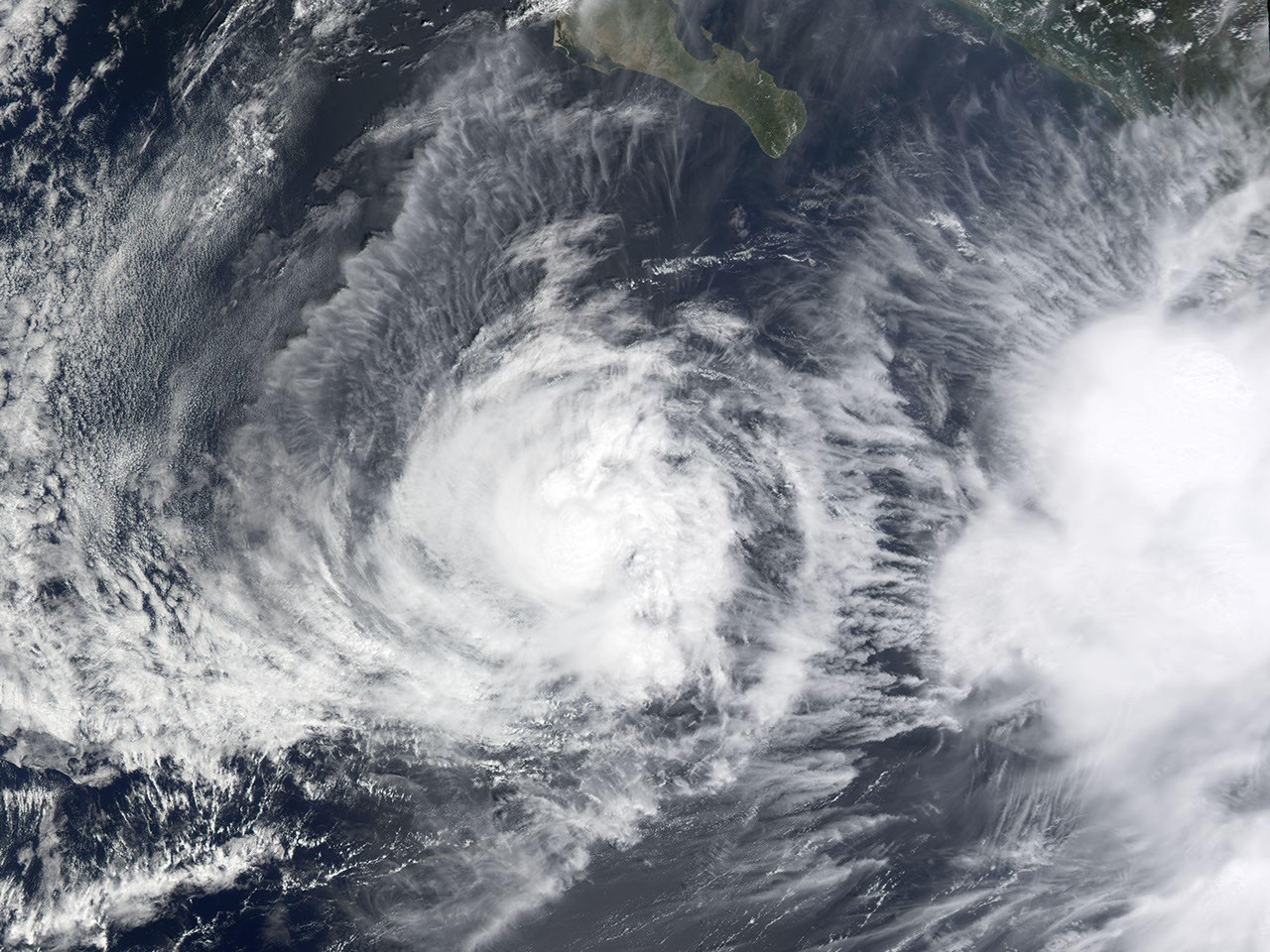 Hurricanes Olaf and Nora