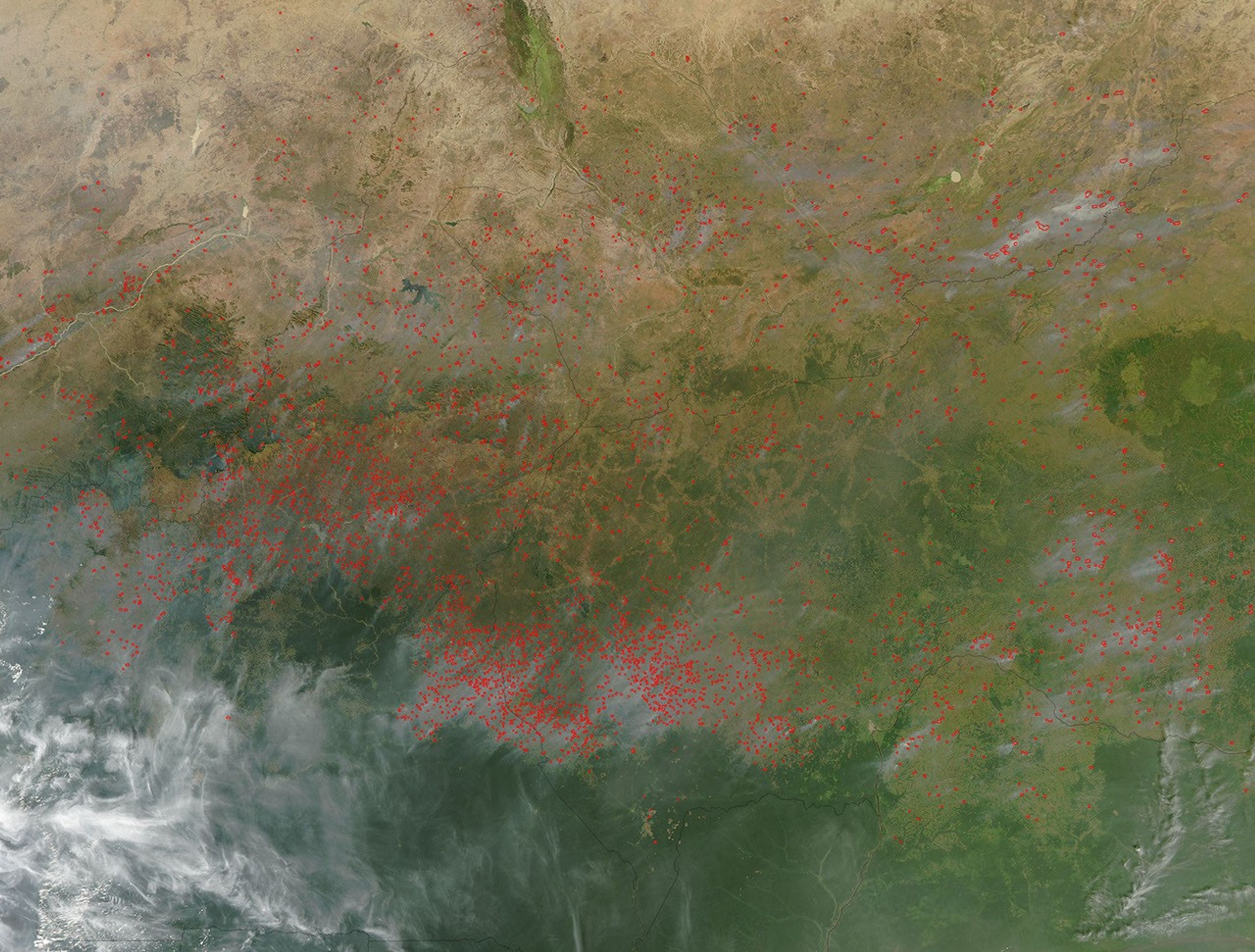 Fires in Central Africa