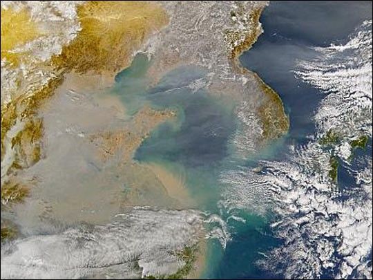 Haze Over the Yellow Sea