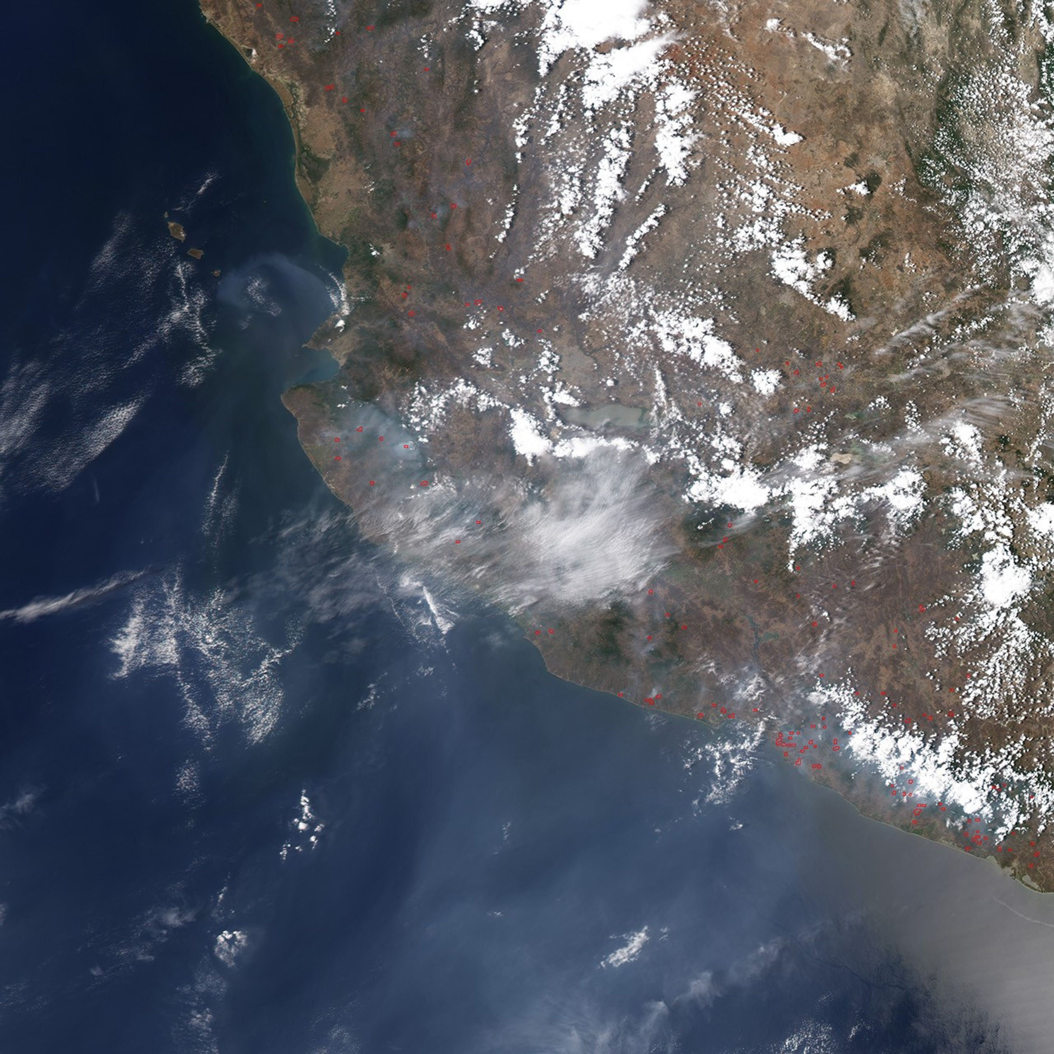 Fires in Mexico and Central America