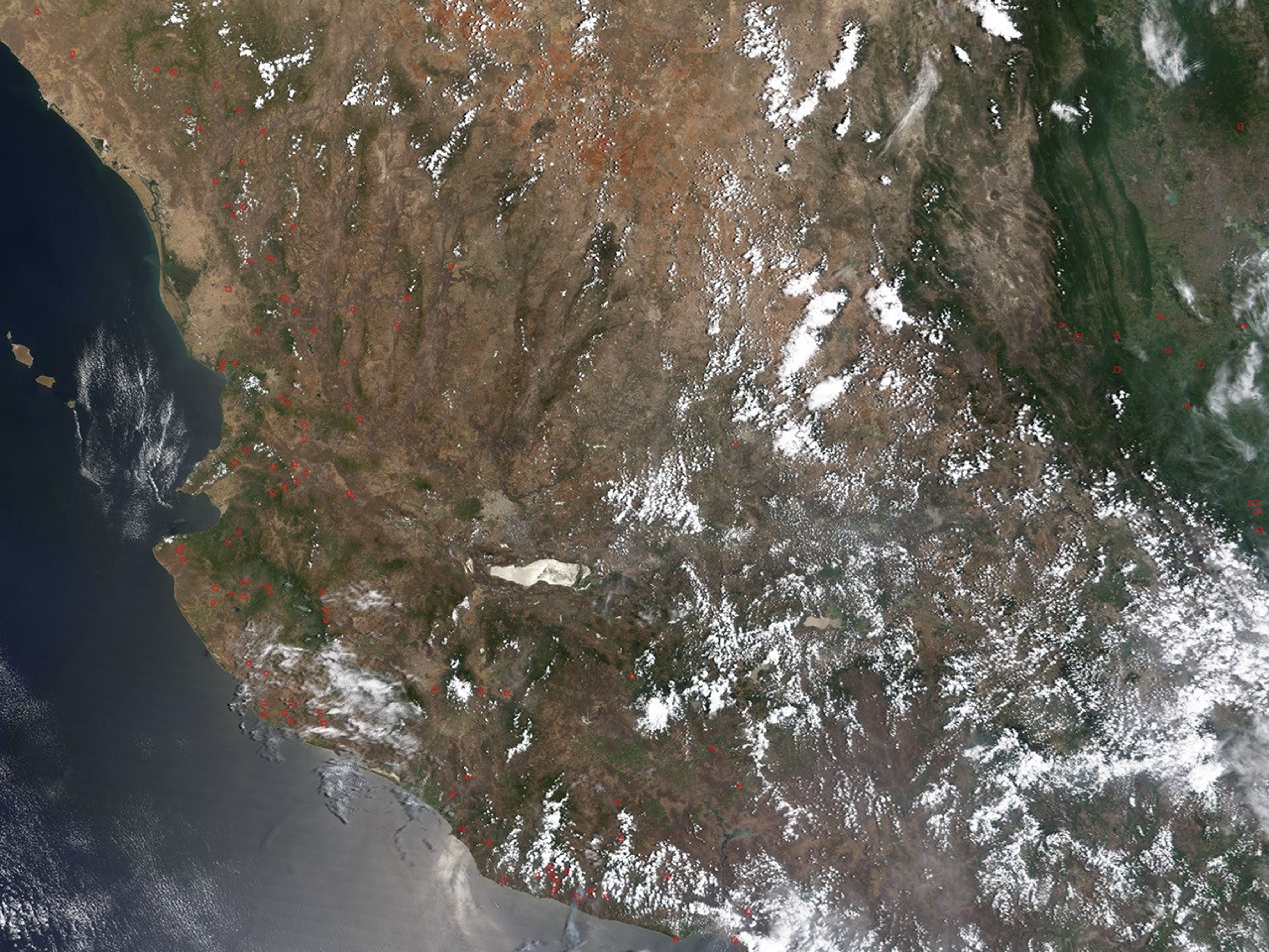 Fires in Mexico and Central America