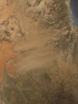 Dust Storm over the Nile, Sudan