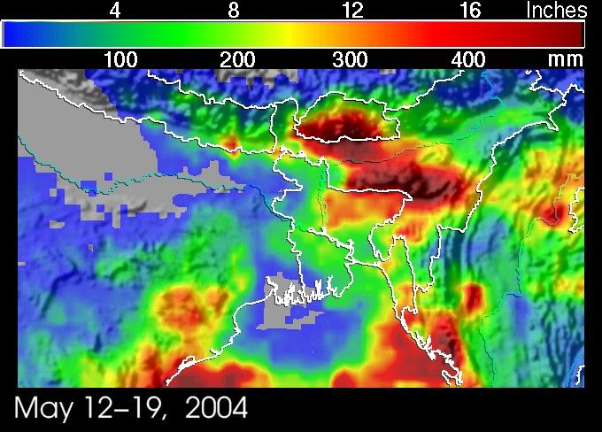 Tropical Storm brings Heavy Rains to Burma