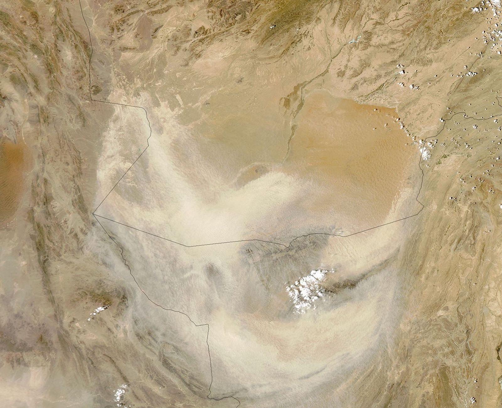 Southwest Asia Dust Storm