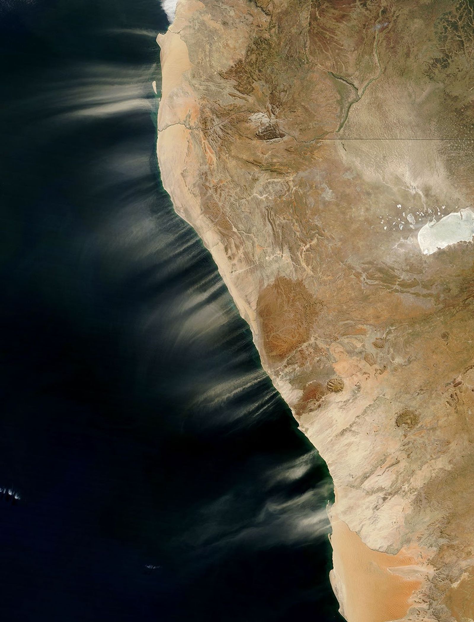 Dust Plumes off Namibia