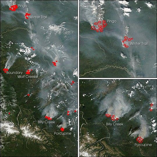 Fires In Alaska and Northern Canada