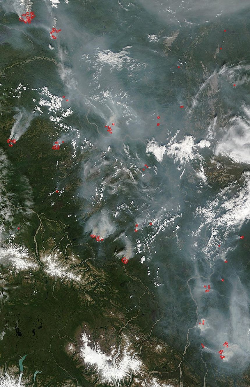 Fires In Alaska and Northern Canada