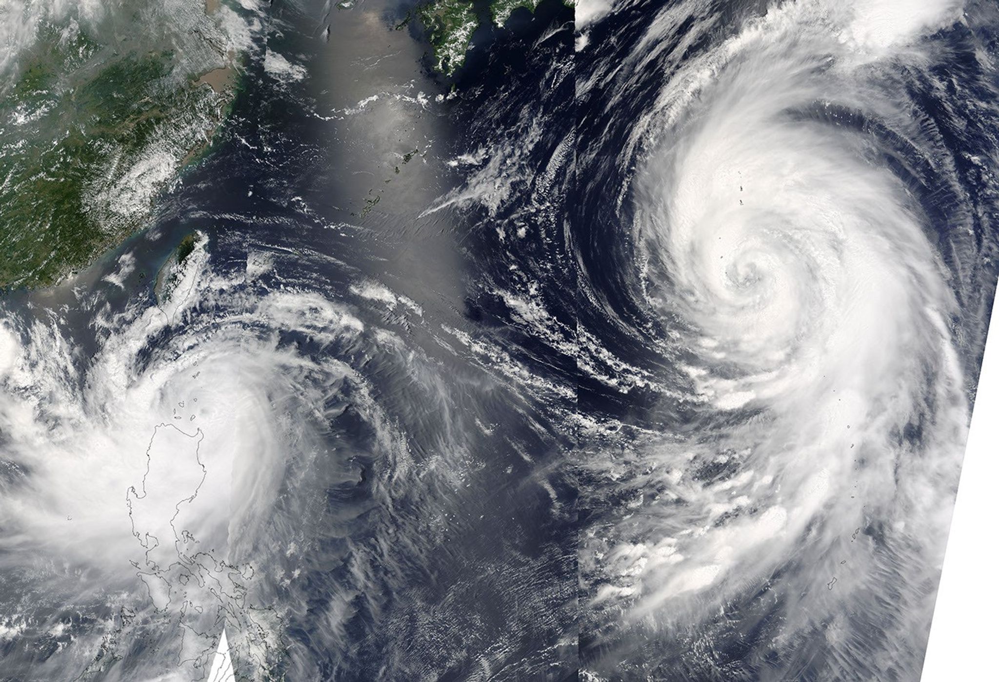 Typhon Ruping Typhoon Tingting - NASA Science