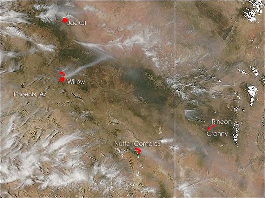 
			Fires in Arizona and New Mexico - NASA Science			