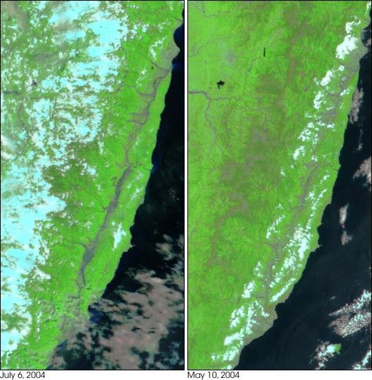 Floods in Southern Taiwan - NASA Science