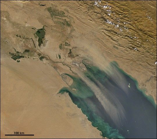 Dust Storm in Southern Iraq