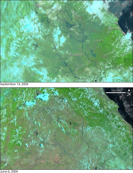 Flooding on the Mekong River