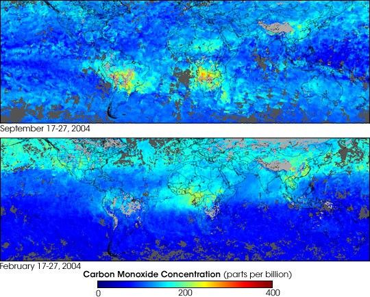 Carbon Monoxide in the Southern Hemisphere