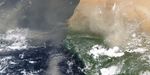 Dust blowing off West Africa