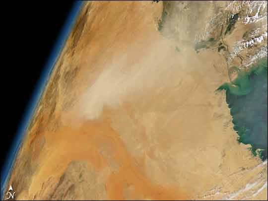 Dust Storm over Saudi Arabia