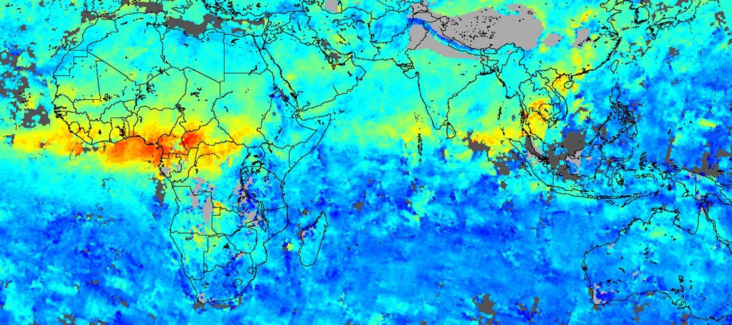 Carbon Monoxide in Africa and Asia