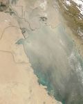 Dust over the Persian Gulf