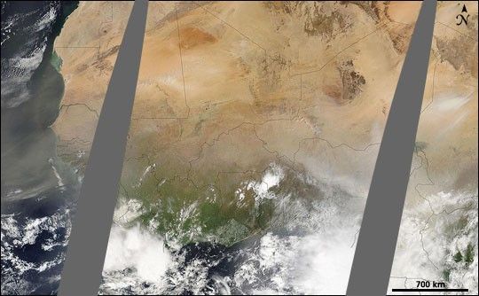 Dust Storm Over Northern Africa