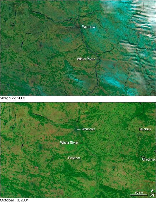 
			Spring Floods in Central Europe - NASA Science			