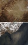 Dust Storm in China Spreads to Sea of Japan