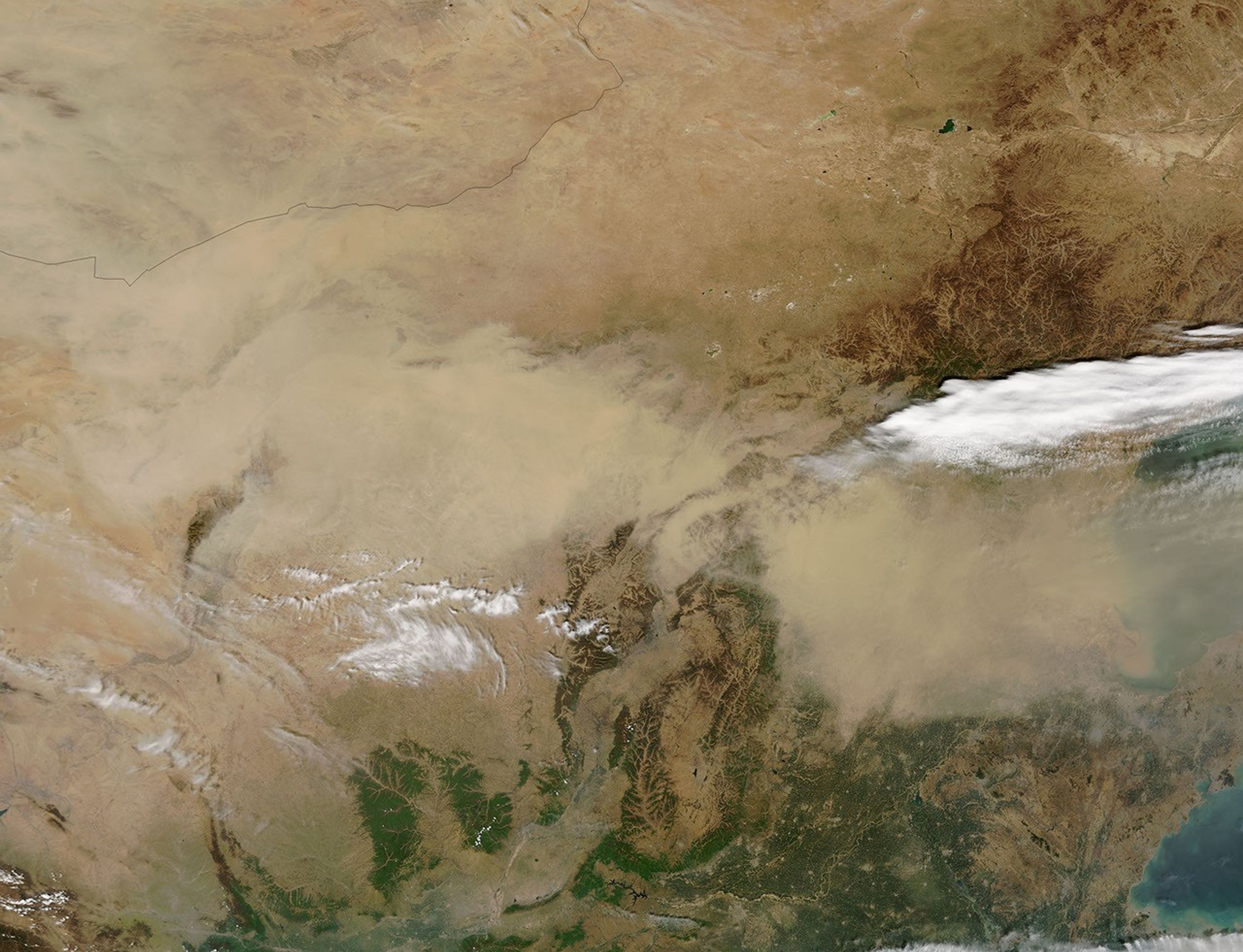 Spring Dust Storms Scour China