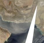 Dust from Southwest Asia over Arabian Sea