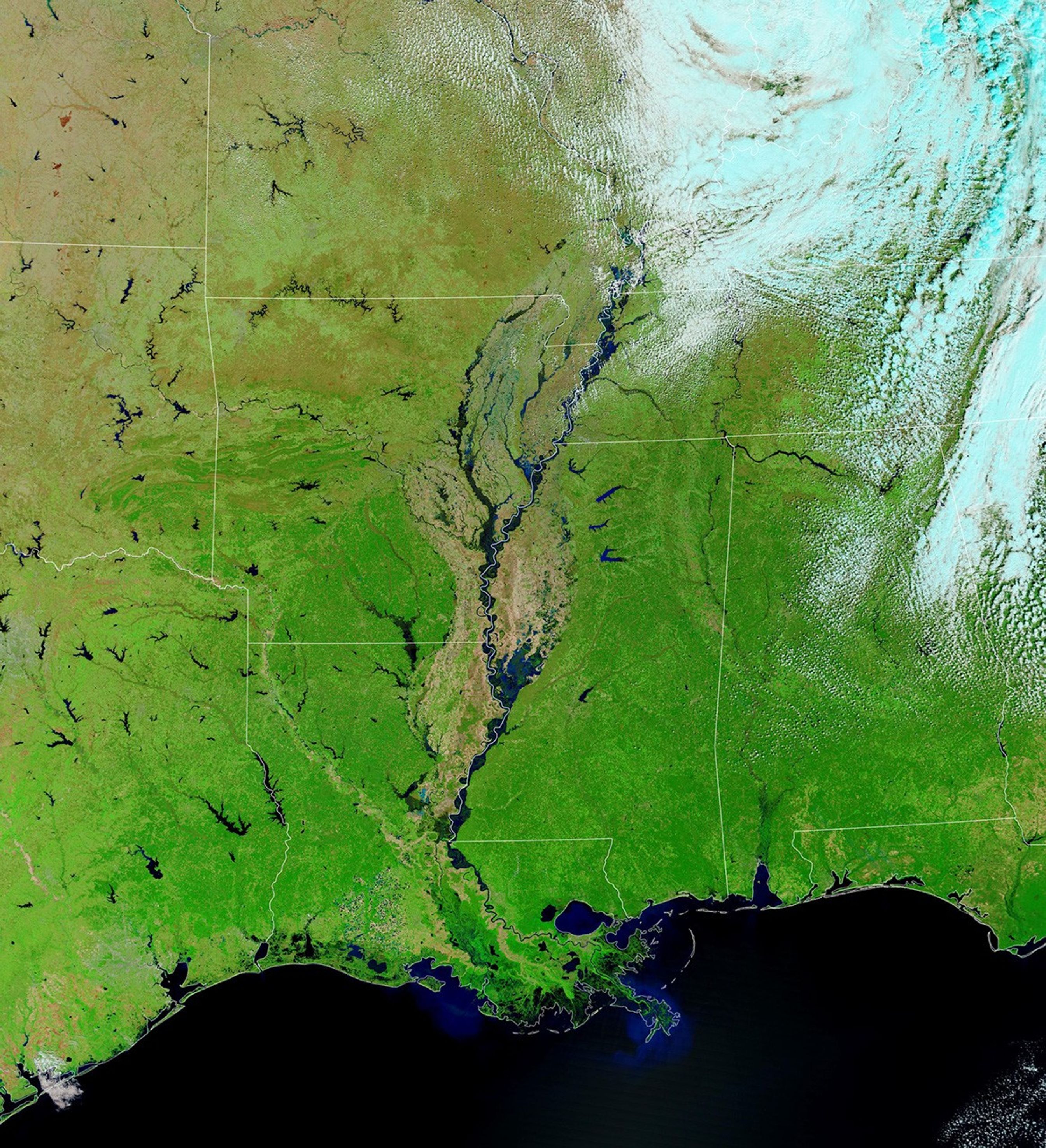 The Mississippi and Missouri are Badly Swollen