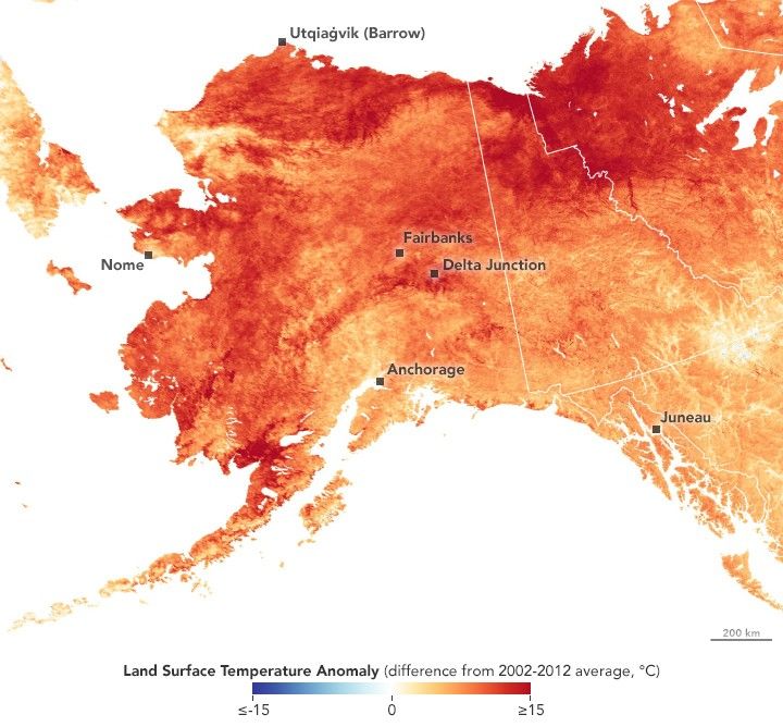 Alaska Hit With a Hot March