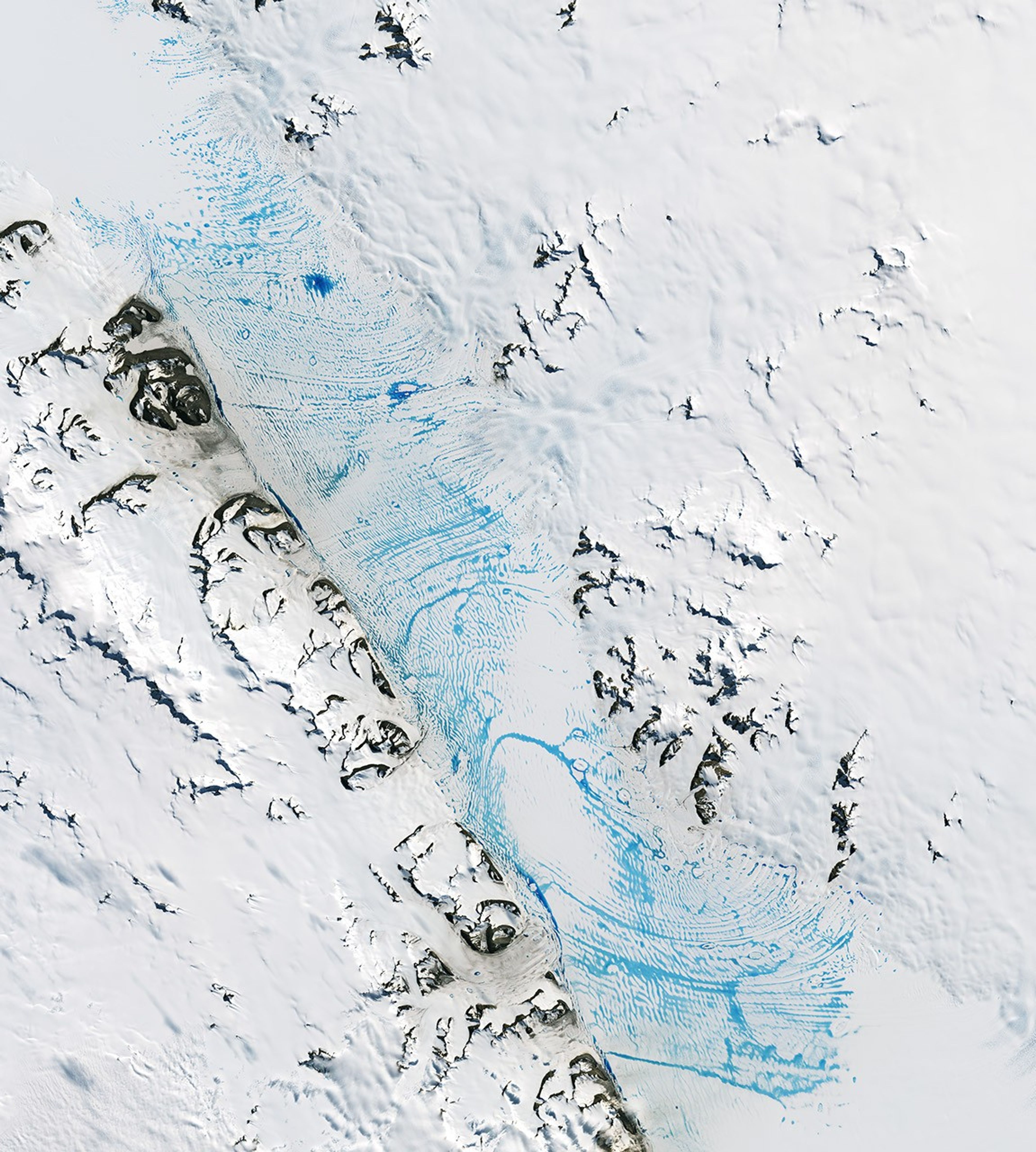 Widespread Melt on the George VI Ice Shelf