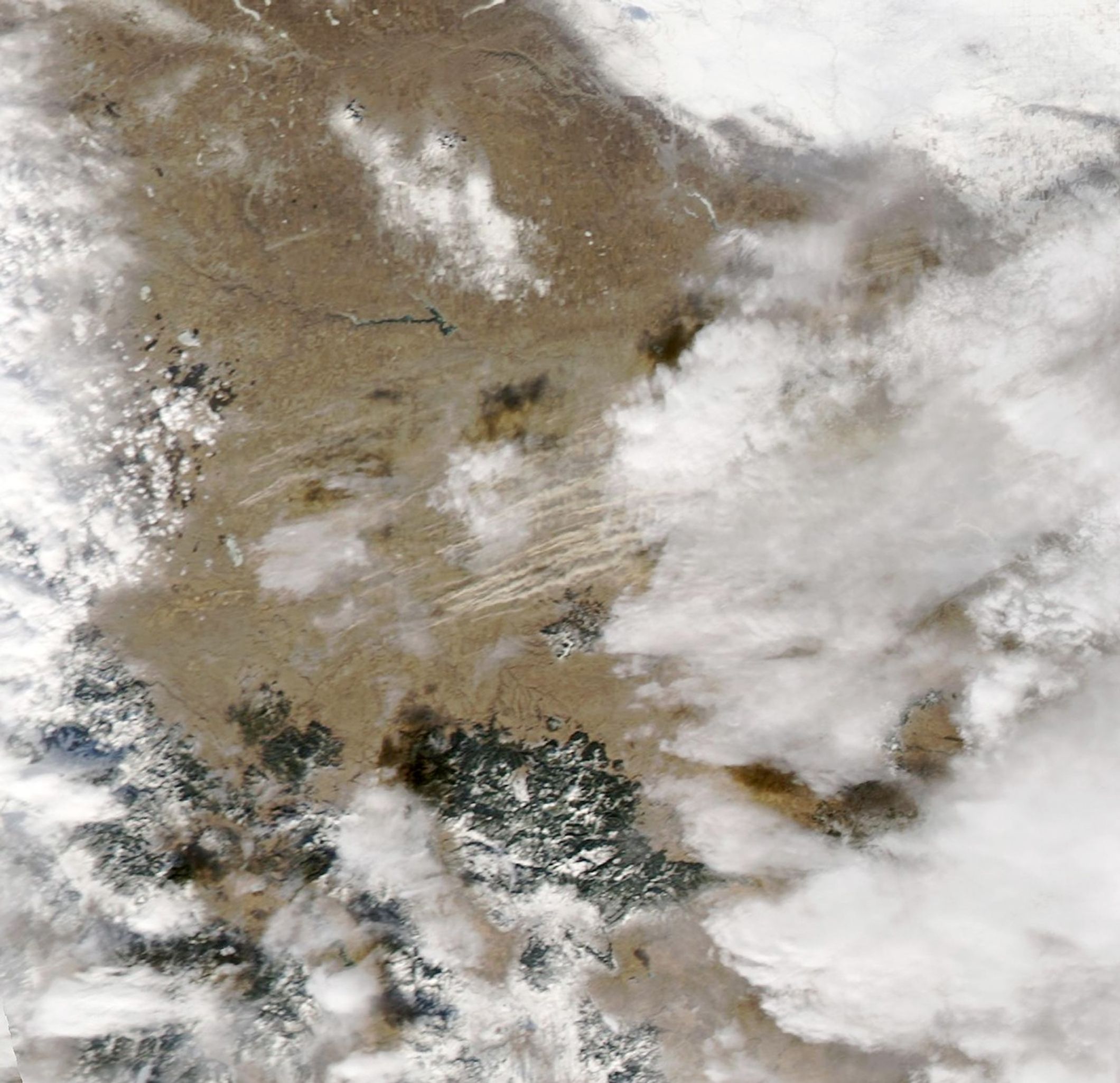 Dust Storm Sweeps Across Montana