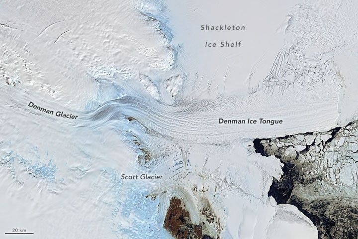 Denman Glacier Losing Some of Its Footing