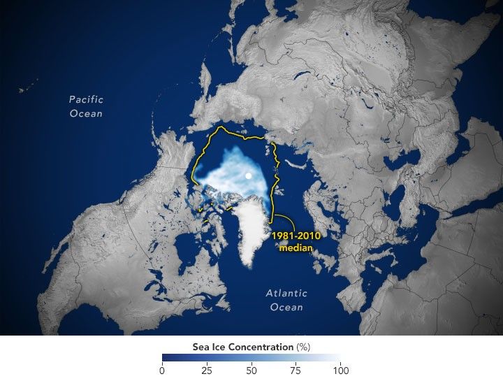 Arctic Sea Ice Reaches Second-Lowest Extent