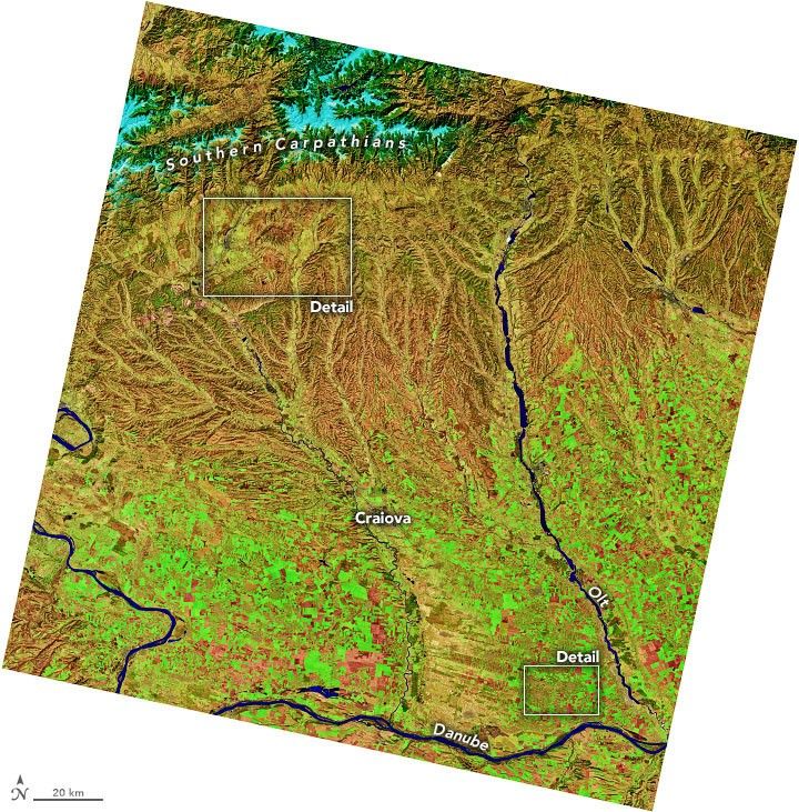 Romania’s Patchwork of Farm Fields