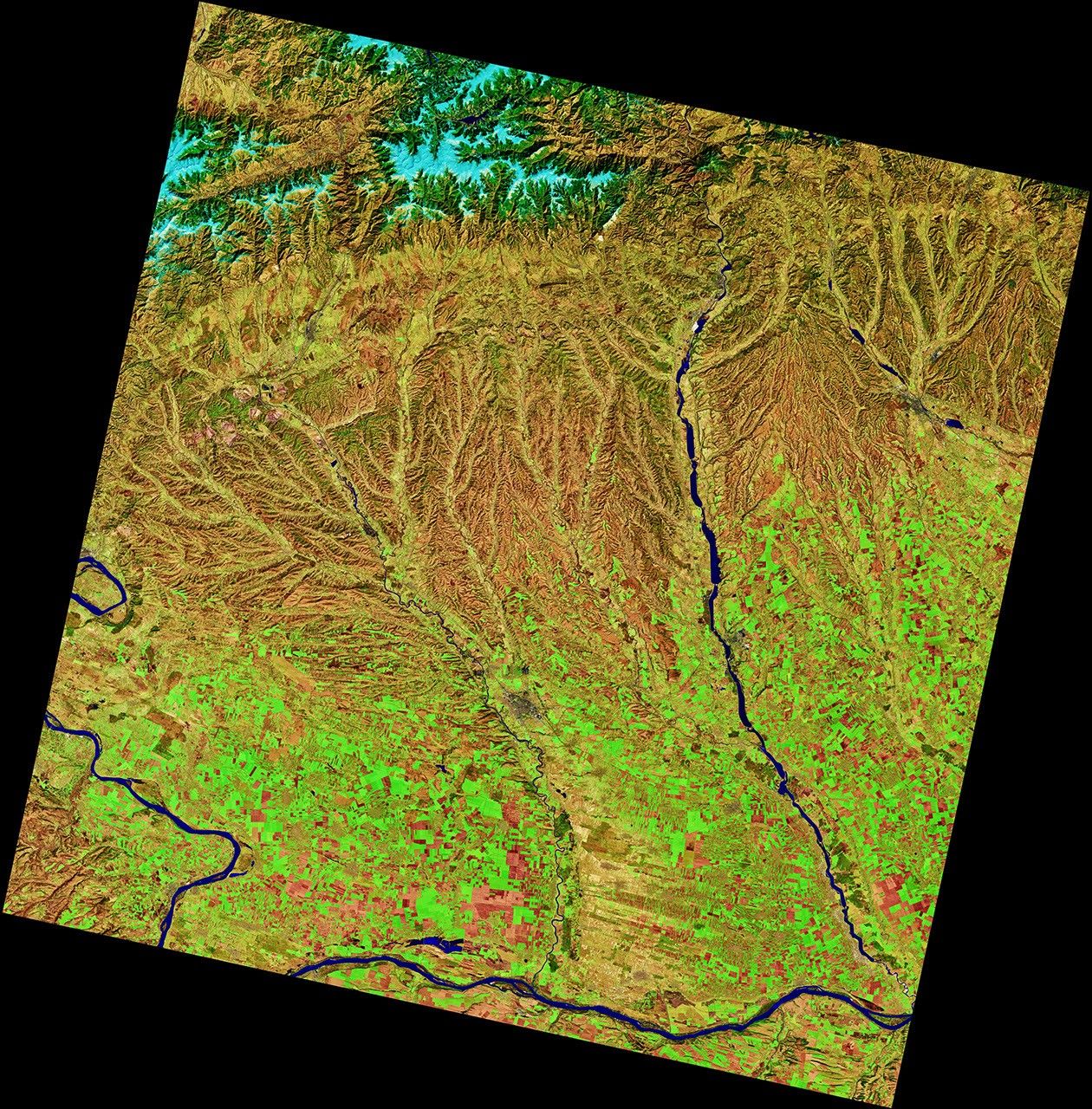 Romania’s Patchwork of Farm Fields