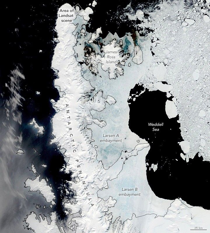 Early Melting Along the Antarctic Peninsula