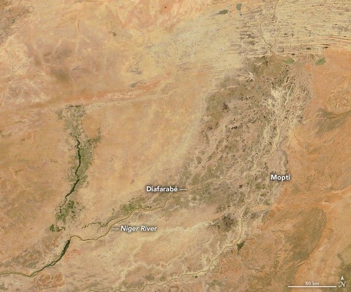 An Inland Delta Flooded