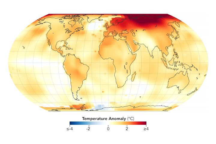 2020 Tied for Warmest Year on Record