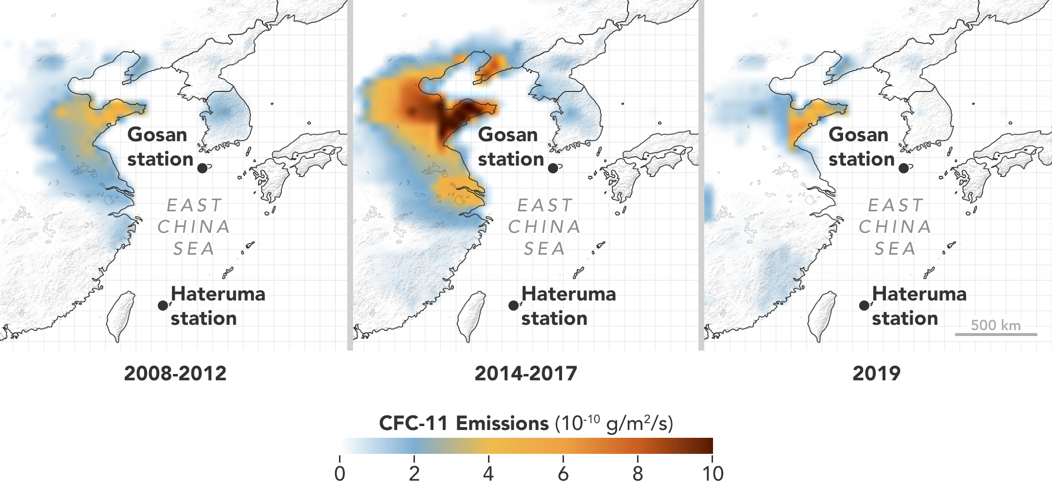 Tracing Changes in Ozone-Depleting Chemicals